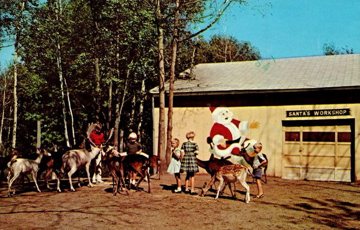 Deer Acres Storybook Amusement Park - Vintage Postcard (newer photo)
